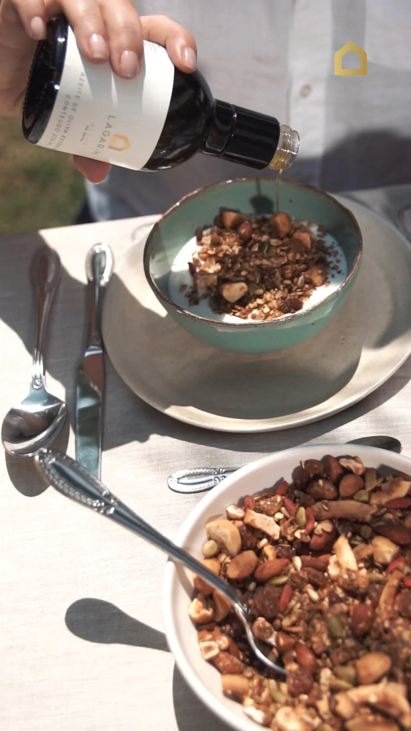 Granola with olive oil